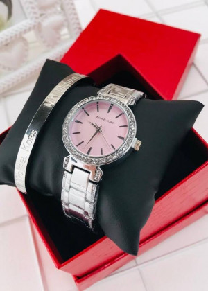 Подарочный набор для женщин часы, браслет + коробка 2104980