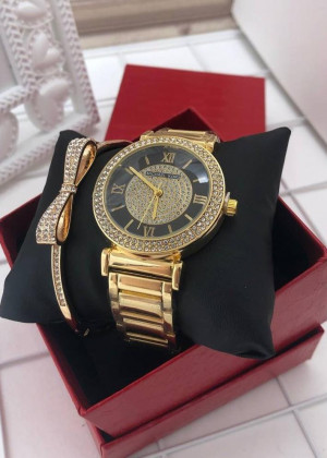 Подарочный набор для женщин часы, браслет + коробка 2104983