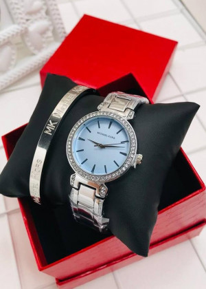 Подарочный набор для женщин часы, браслет + коробка 2104984
