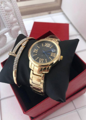 Подарочный набор для женщин часы, браслет + коробка 2104988