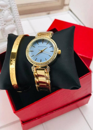 Подарочный набор для женщин часы, браслет + коробка 2104991